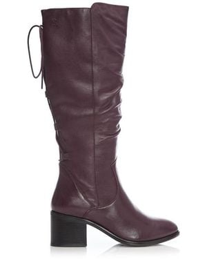 Moda In Pelle Gloriia Burgundy Leather - Red