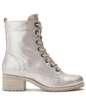 Moda In Pelle Bezzie Champagne Leather - Grey