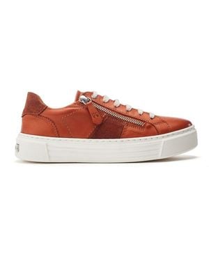 Shoon Sh Ely Dark- Leather - Red