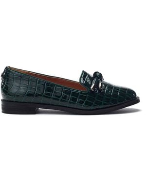 Moda In Pelle Fillipa Patent Mocc Croc - Black