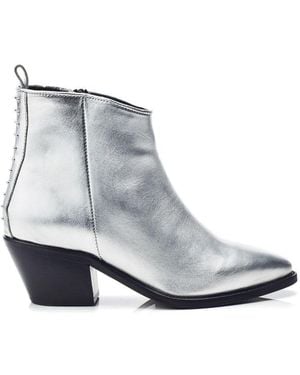 Moda In Pelle Maevie Leather - Grey