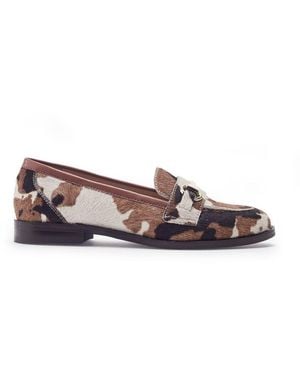 Moda In Pelle Elarra Cow Print Pony Hair - Brown