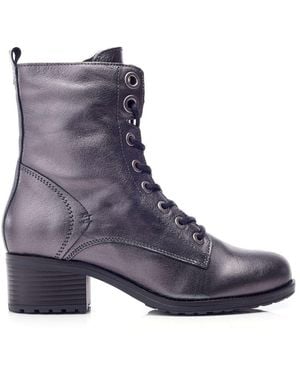 Moda In Pelle Bezzie Metallic Leather - Purple