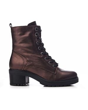 Moda In Pelle Bellzie Pewter Leather - Brown