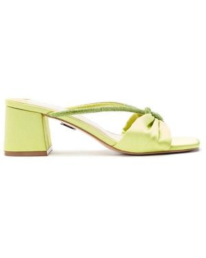 Moda In Pelle Neoma Lime Satin - Yellow