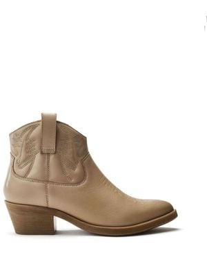 Moda In Pelle Bracknell Cream Leather - Brown