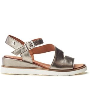 Moda In Pelle Kapur Pewter Leather - Brown