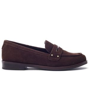 Moda In Pelle Ema Dark Suede - Purple