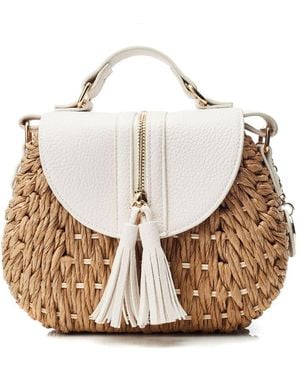 Moda In Pelle Ravello Bag Off White Raffia - Natural