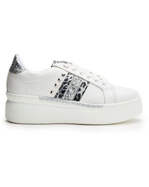 b.soleful Salomie-Metallic Porvair - White