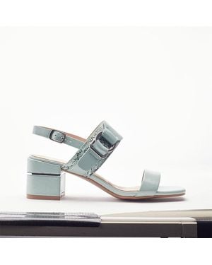 Moda In Pelle Noni Mint Patent - Metallic