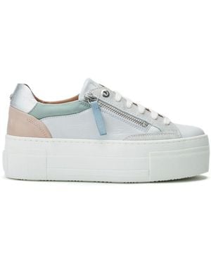 Moda In Pelle Burdock-Cameo Leather - White