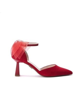 Moda In Pelle Hayzel Suede - Red