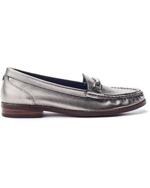 Moda In Pelle Emella Pewter Leather - Metallic
