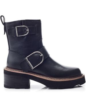 Moda In Pelle Barbel Leather - Blue