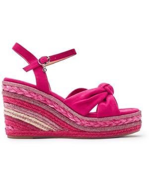Moda In Pelle Meerah Fuschia Alcantara - Purple