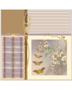 Zimmermann Printed Silk Square 90 - Purple