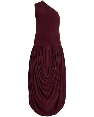 Brandon Maxwell The Mila One-Shoulder Maxi Dress - Purple