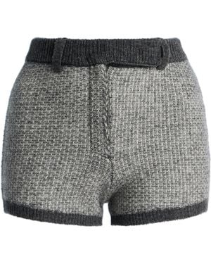 AYA MUSE Avel Wool; Cashmere And Silk Shorts - Grey