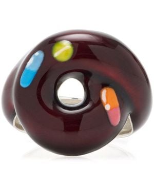 Bea Bongiasca Exclusive Pill Tarallo Sterling Silver Enamel Ring - Multicolour