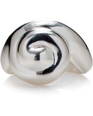 Louis Abel Uzu Recycled Sterling Silver Ring - Metallic