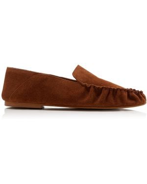 Flattered Bonbon Suede Loafers - Brown