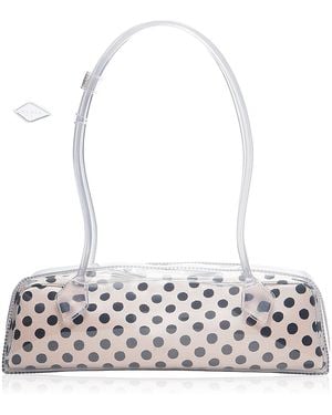 Alaïa Le Teckel Medium Pu Shoulder Bag - White