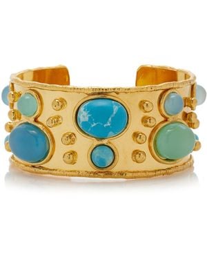 Sylvia Toledano Byzantine 22k Gold-plated Multi-stone Cuff - Blue