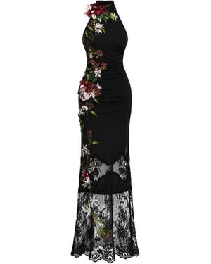 Salma Osman Exclusive High Neck Gown - Black