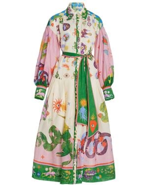 ALÉMAIS Seeker Ramie Shirt Dress - White