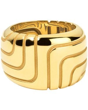Pamela Zamore Labyrinth 18K Ring - Metallic