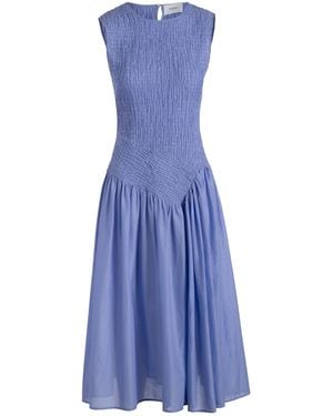 Merlette Sofia Cotton Voile Dress - Blue