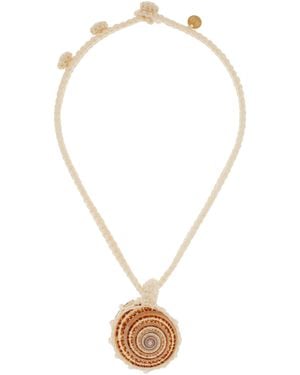 RENATA.Q Sundi Crocheted Seashell Necklace - White