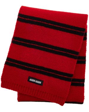 Miu Miu Cashmere-wool Scarf - Red