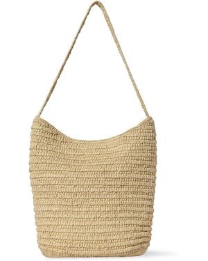The Row Alma Raffia Shoulder Bag - White