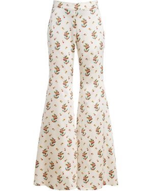 Franchise Zaoua Silk-Blend Trousers - Natural