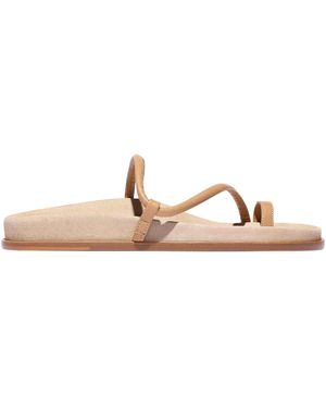 Emme Parsons Bari Leather Sandals - Natural
