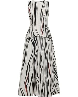Amir Taghi Sara Cotton Dress - White