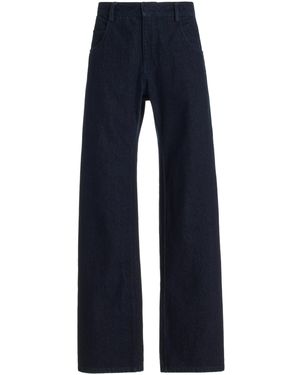 Christopher Esber Reconstructed Rigid High-rise Wide-leg Jeans - Blue