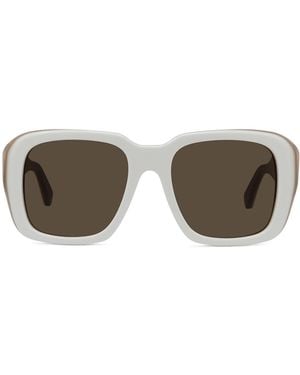 Loewe Signature Square-frame Acetate Sunglasses - White