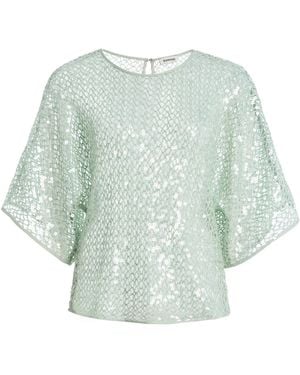 Jonathan Simkhai Nyelle Embellished Knit Top - Green