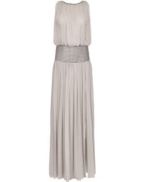 Francesca Miranda Kleo Ruffled Chiffon Maxi Dress - White