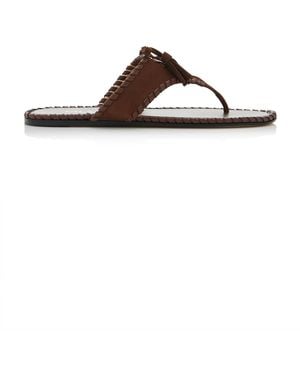 Prada Suede Sandals - Brown
