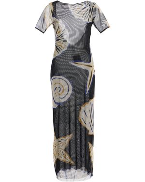 Cala De La Cruz Ava Stretch-Knit Midi Dress - Grey