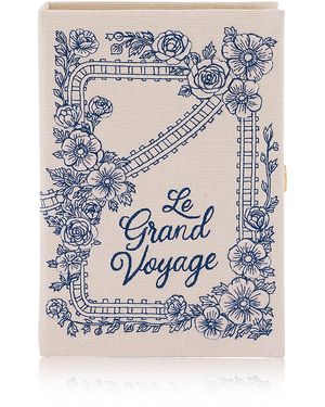 Olympia Le-Tan Le Grand Voyage Clutch - Grey