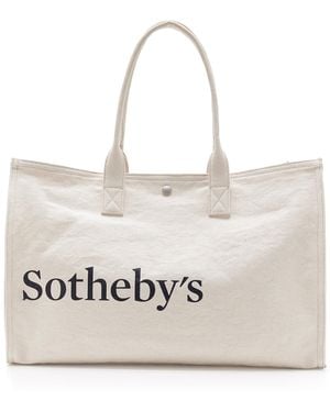 FRAME X Sotheby's Large Cotton Tote Bag - White