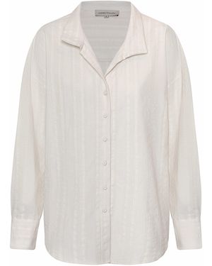 ANDRES OTALORA Un Tej Oversized Cotton-Jacquard Shirt - White