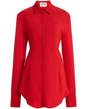 TOVE Elvin Crepe Shirt - Red