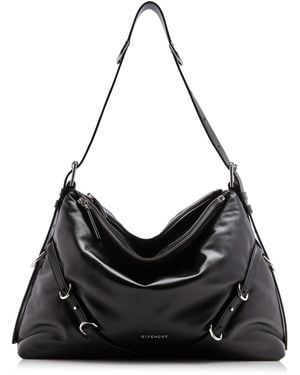 Givenchy Voyou Bomber Medium Leather Bag - Black