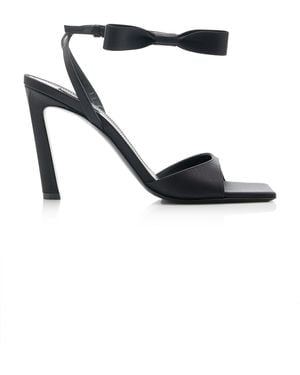 Givenchy Naked Bow Satin Sandals - Black